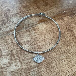 Harley-Davidson Bar & Shield Bling Charm Legend Bangle Bracelet